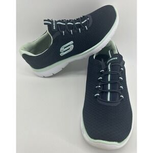 Skechers Memory‎ Foam 12980 Slim On Comfort Sneakers Blue Women's 8